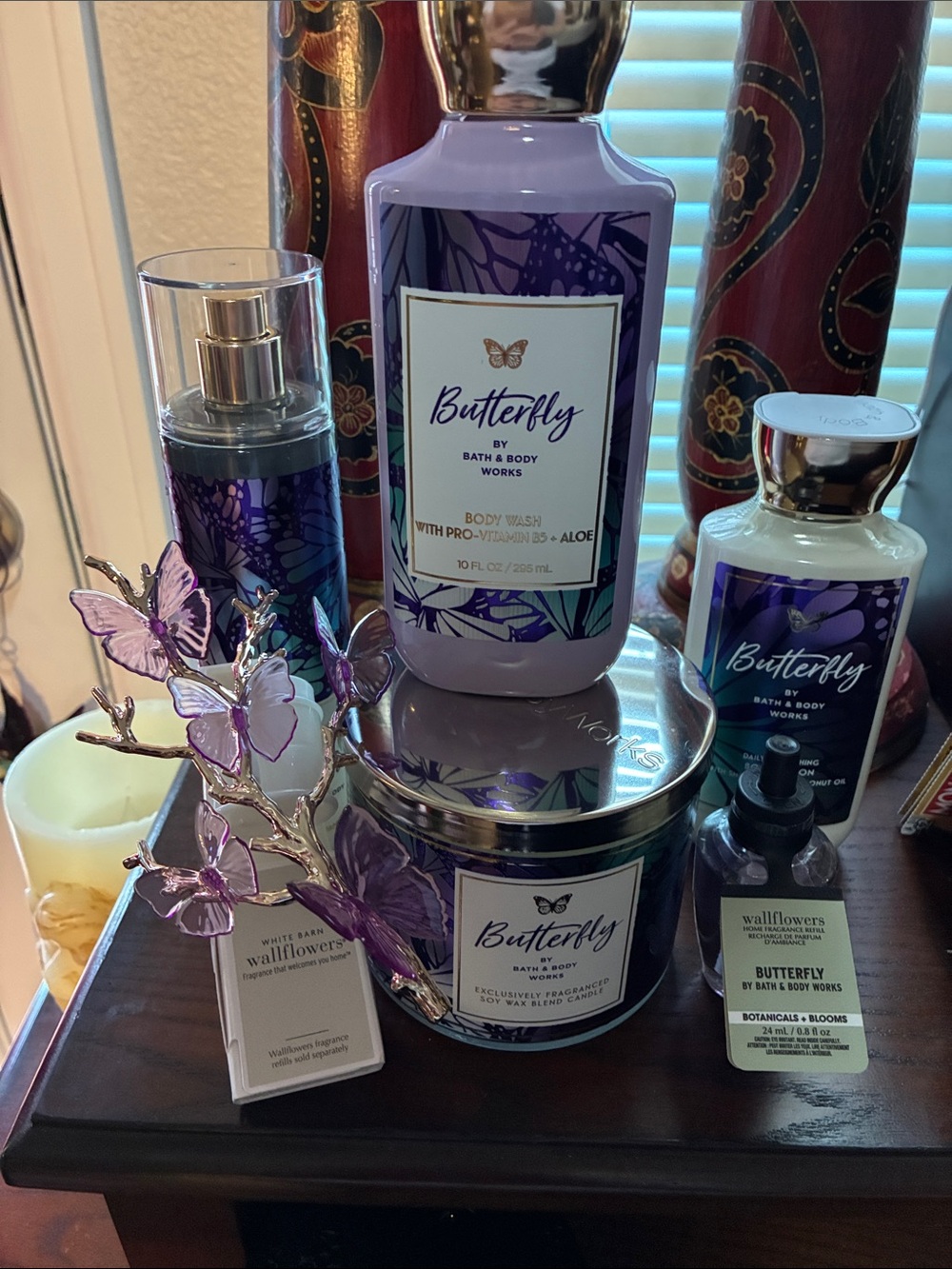 Bath & Body Works Purple Butterfly Body Care Collection